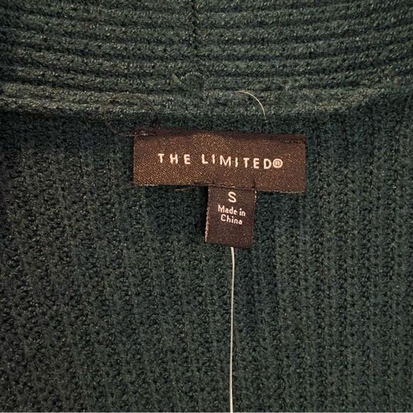 The Limited Long Open Front Green Cardigan Duster Size S Small NWT - Picture 3 of 7